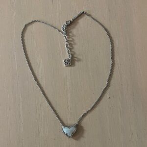 Kendra Scott Silver Heart Necklace